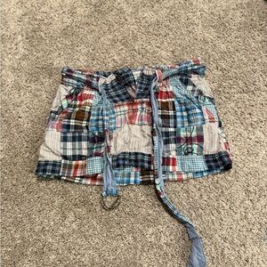 American Eagle Outfitters Multicolor Patchwork Women's Cargo Shorts